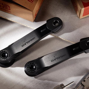 e*thirteen Helix Race Alloy e*spec Cranks for ISIS Spindle - 160mm, 26mm Offset, Black