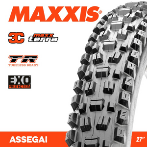 Maxxis Assegai 27.5 x 2.60 3C EXO TR MaxxTerra Foldable MTB Tyre Maxxis Assegai 27.5 x 2.60 3C EXO TR MaxxTerra Foldable MTB Tyre