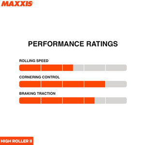 Maxxis High Roller II Aggressive tread for loose conditions Maxxis High Roller II Aggressive tread for loose conditions