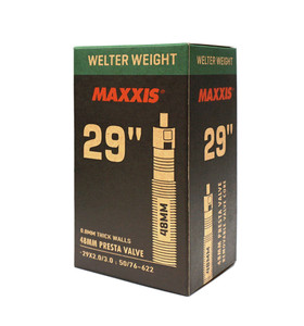 Maxxis Welterweight 29 x 2.0/3.0 FV 0.8mm Wall 48mm Presta Removable Valve Core Tube Maxxis Welterweight 29 x 2.0/3.0 FV 0.8mm Wall 48mm Presta Removable Valve Core Tube