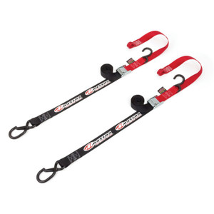 Maxima Bike Tie Downs Latch Hook 2 pack Black/Red