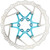 Reverse Brake Disc Rotor Bike AL/Steel 180mm Blue