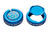 Reverse Bar End Lock On Pair Chip Blue