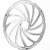 Reverse Brake Disc Rotor Steel 220mm Silver