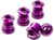 Reverse Chainring Bolt Set Bike Purple