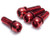 Reverse Brake Disc Brake Bolt Set 4 pcs. Bike M6x18mm Red