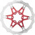 Reverse Brake Disc Rotor Bike AL/Steel 160mm Red
