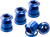 Reverse Chainring Bolt Set Bike Dark Blue