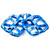 e*thirteen Flat Pedals Aluminium 22 Pins Blue