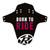 Reverse Mud guard Born to Ride Black Pink