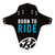 Reverse Mud guard MTB Bike Born to Ride Black Light Blue