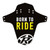 Reverse Mud guard MTB Bike Born to Ride Black Light Yellow