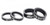 Reverse Stem Spacer Set Bike Carbon 1 1/8" Black