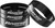 Reverse Stem Spacer Set Ultra-Light 1 1/8" Black