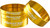 Reverse Stem Spacer Set Ultra-Light 1 1/8" Gold