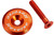 Reverse Stem Cap with Screw - Orange