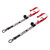 Maxima Bike Tie Downs Latch Hook 2 pack Black/Red