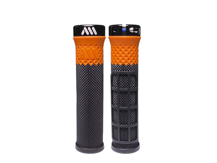 AMS CERO Dual Pattern Dual Density MTB GRIPS BLACK ORANGE