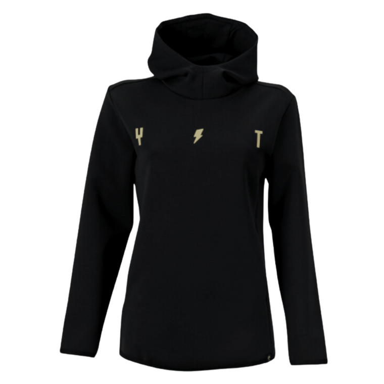 YT Simple Hoodie Black Womens front