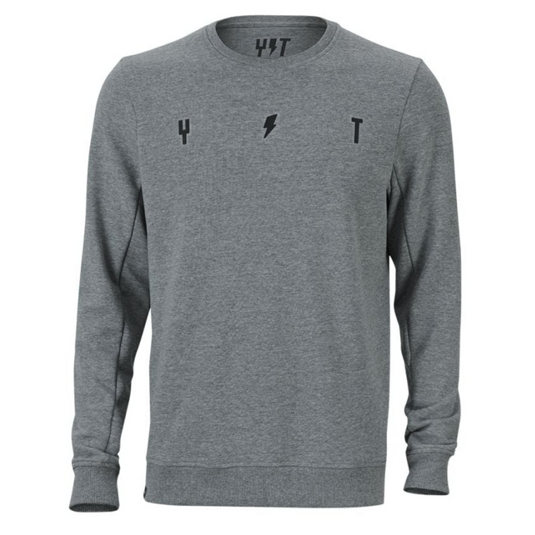 YT Simple Sweater Crew Neck Grey Melange Large front
