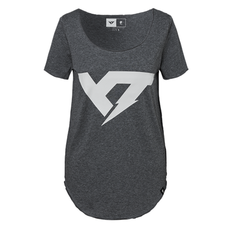 YT Logo T-Shirt Dark Grey Womens