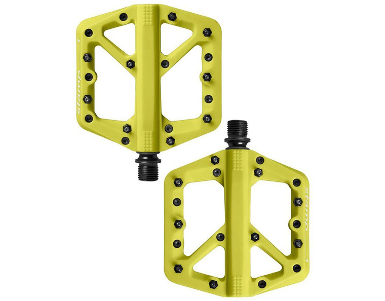 Crankbrothers Flat Pedals MTB Stamp 1 Large Citron