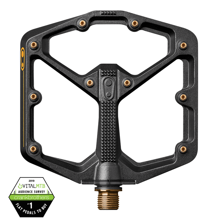 Crankbrothers Flat Pedals MTB Stamp 11 Large Black/Gold
