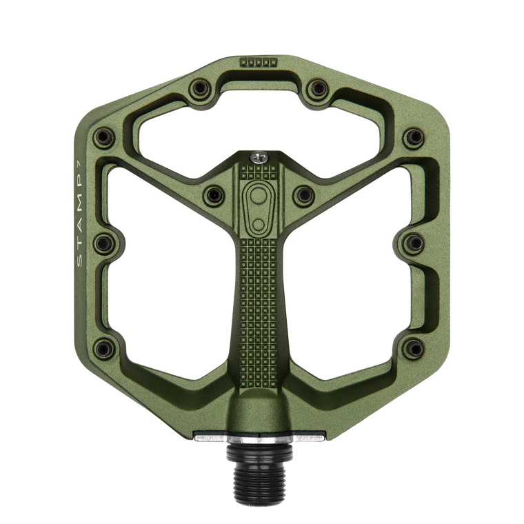 Crankbrothers Flat Pedals MTB Stamp 7 Small Camo Ltd. Edition Dark Green