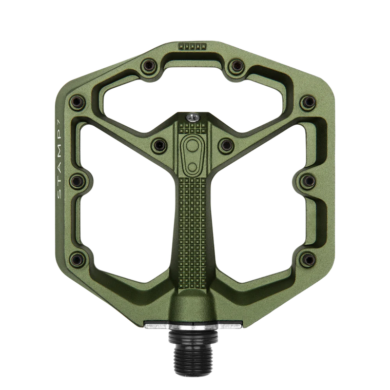 Crankbrothers Flat Pedals MTB Stamp 7 Small Camo Ltd. Edition Dark Green