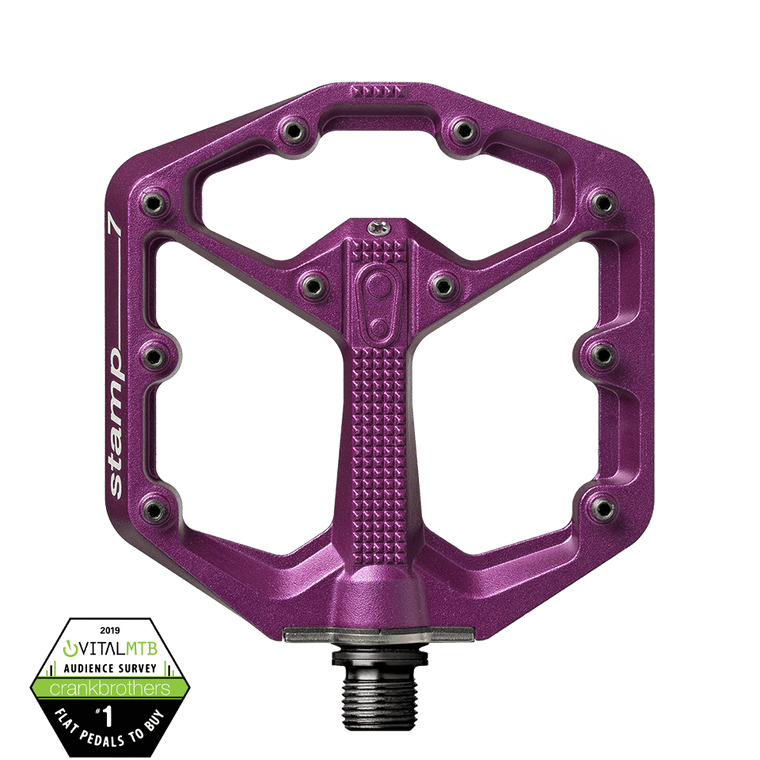 Crankbrothers Flat Pedals MTB Stamp 7 Small Purple