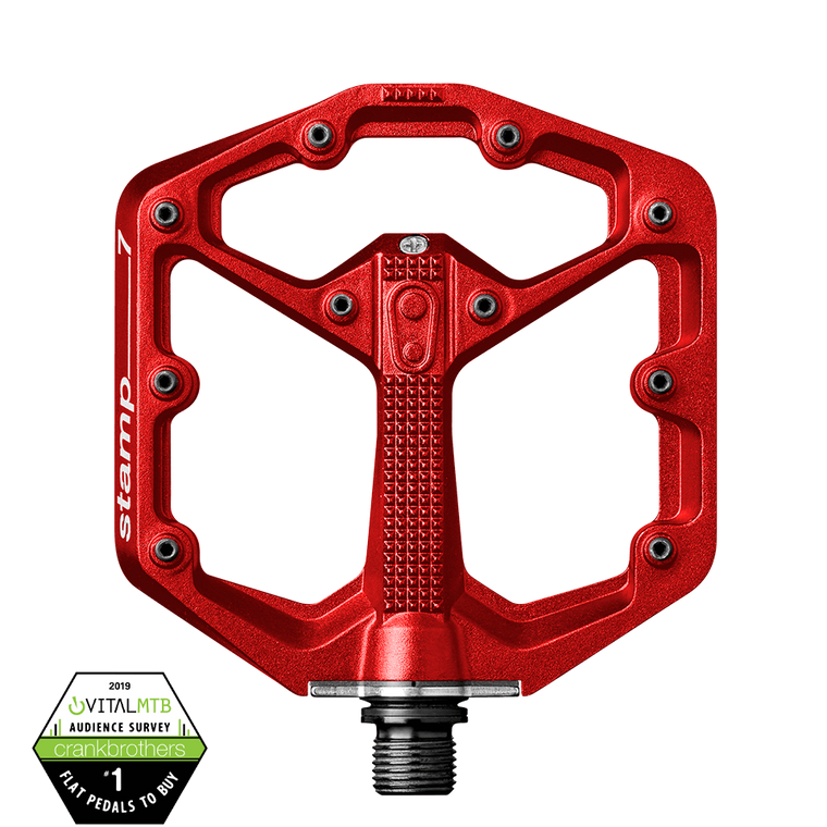 Crankbrothers Flat Pedals MTB Stamp 7 Small Red