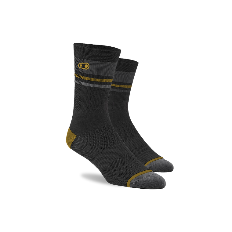 Crankbrothers Socks MTB Black/Gold - L/XL