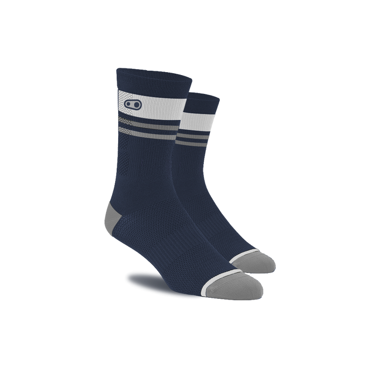 Crankbrothers Socks MTB Navy Blue/White - S/M