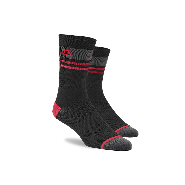 Crankbrothers Socks MTB Black/Red/Grey - S/M