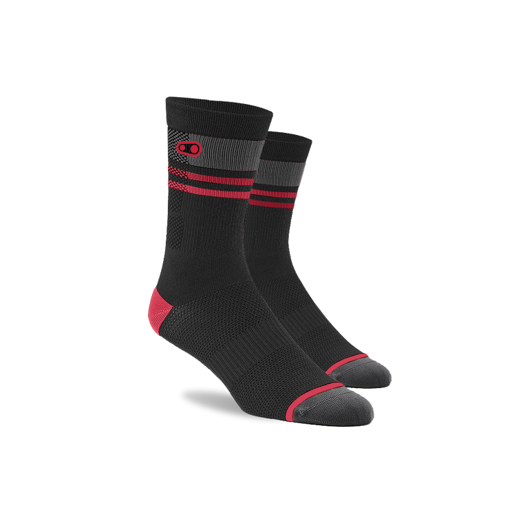 Crankbrothers Socks MTB Black/Red/Grey - L/XL