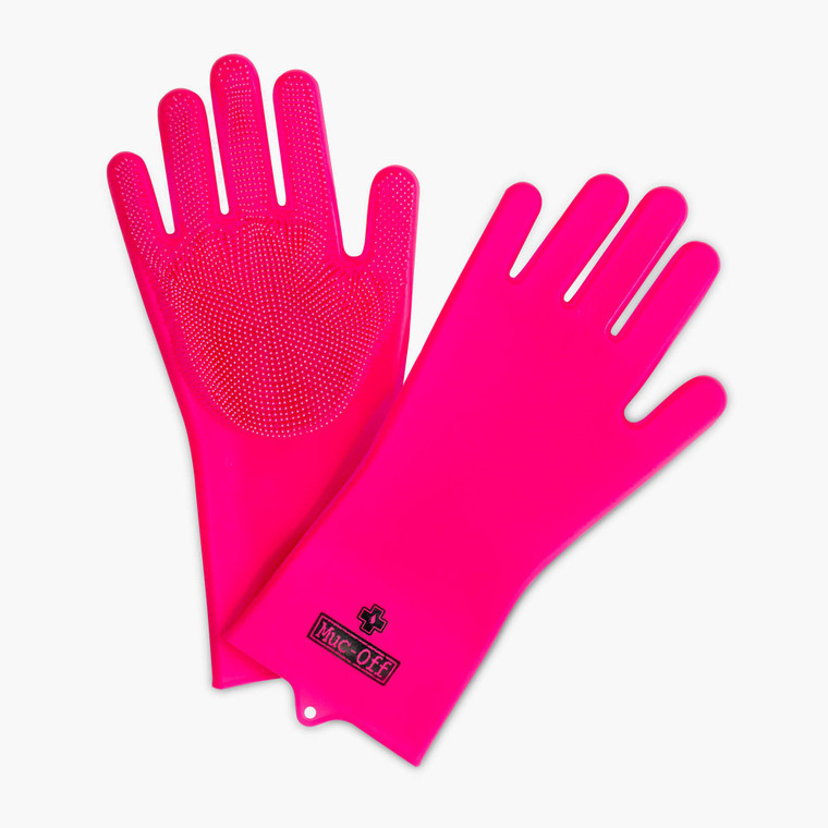 Muc-Off Deep Scrubber Gloves Pink XL