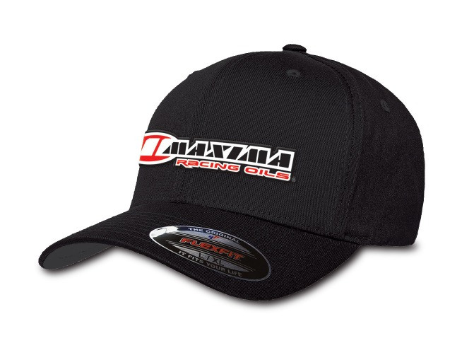 Maxima Cap Flat Fitted Bill Hat Black S/M