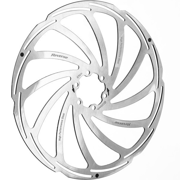 Reverse Brake Disc Rotor Steel 220mm Silver