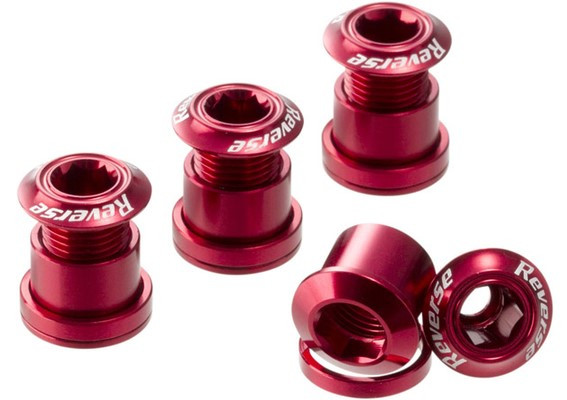Reverse Chainring Bolt Set Bike Red