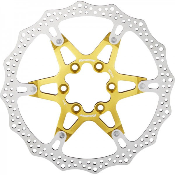 Reverse Brake Disc Rotor 160mm Gold