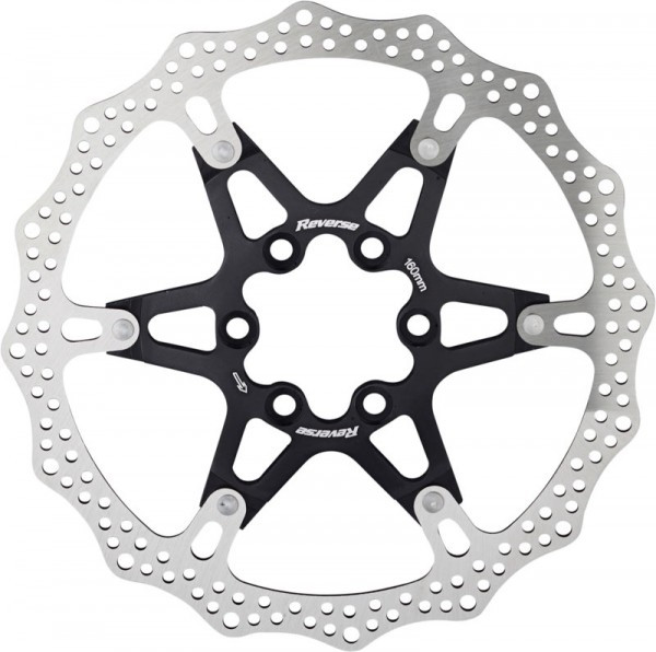 Reverse Brake Disc Rotor Bike AL/Steel 160mm Black