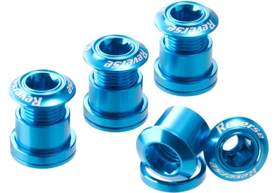 Reverse Chainring Bolt Set Bike Light Blue