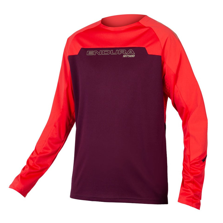 Endura MT500 Burner L/S Jersey Aubergine Medium