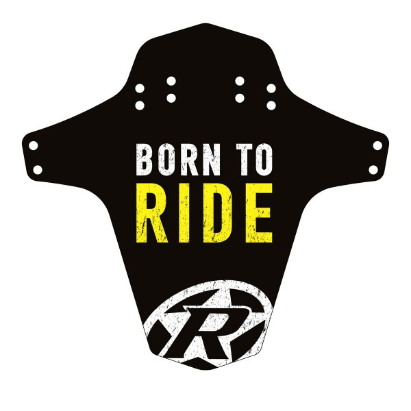 Reverse Mud guard MTB Bike Born to Ride Black Light Yellow