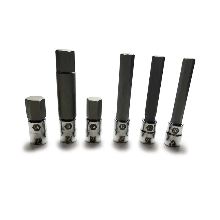 Pedro's Large Sizes Hex Bit Set 6 piece