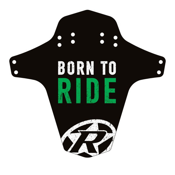 Reverse Mud guard MTB Bike Born to Ride Black Neon Green