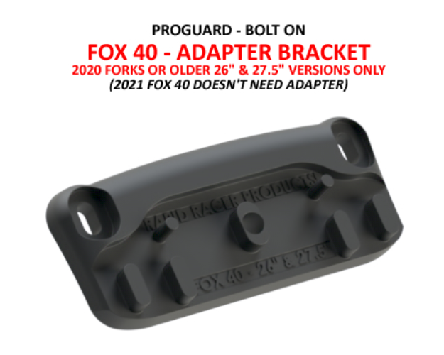 RRP Pro Mud Guard Bolt On Fox 40 Adapter Bracket