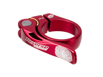 Reverse Seat Post Clamp 34.9mm Red