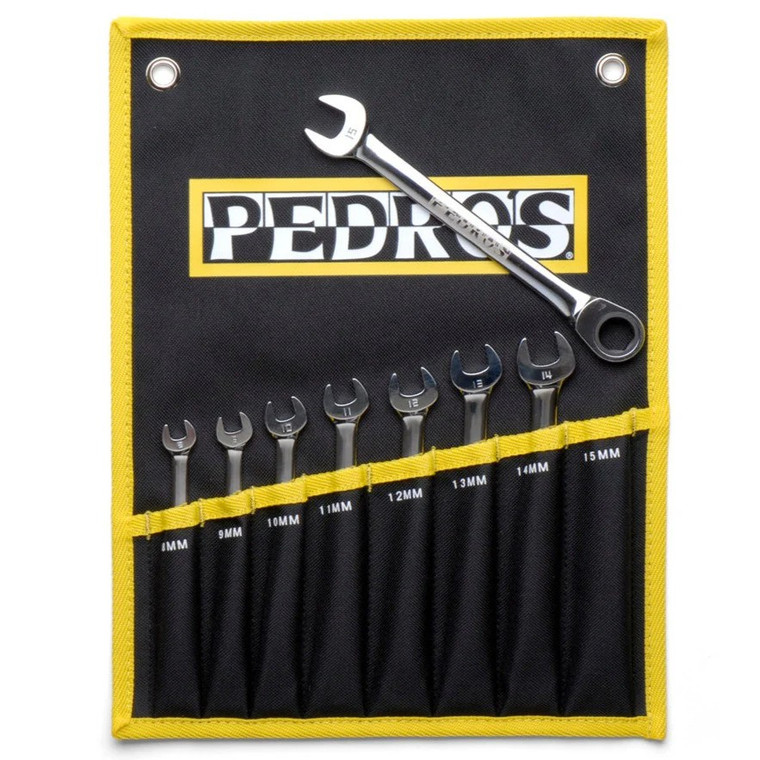 Pedro's Ratcheting Combo Wrench Set