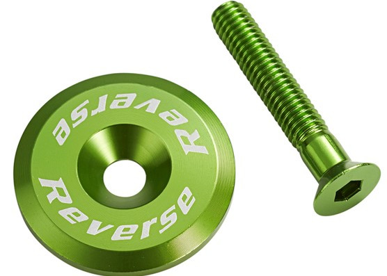 Reverse Stem Cap with Screw - Black